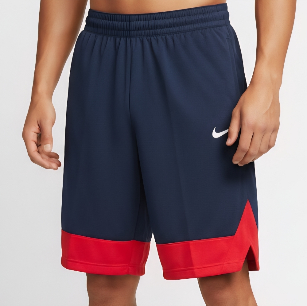 Nike Men's Athletic Shorts in Navy and Red
